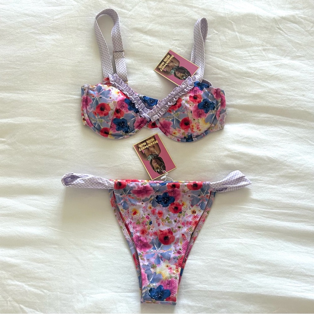 NWT Strawberry Milk Mob Heaven Sent Bikini Set